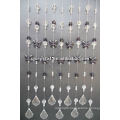 Shower curtain rod crystal